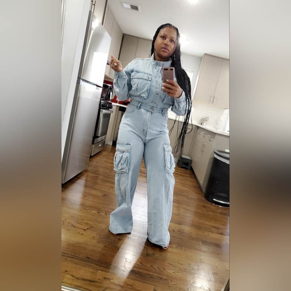 One Piece Denim Jumper